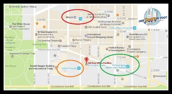 How to get to the Old Post Office Pavilion Trump Hotel