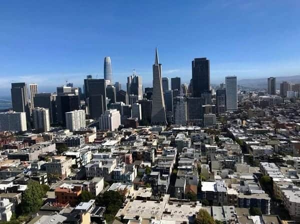 View of Downtown San Francisco from Coit Tower