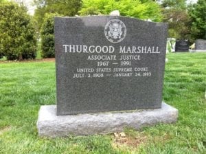  Thurgood Marshall Grave at Arlington Cemetery