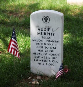 Audie Murphy at Arlington Cemetery