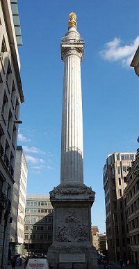 London Monument to the Great Fire of 1666