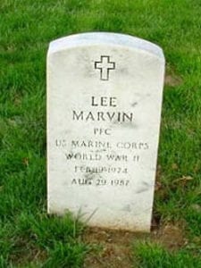 Lee Marvin at Arlington Cemetery