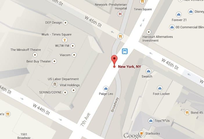 Where to find the Naked Cowboy