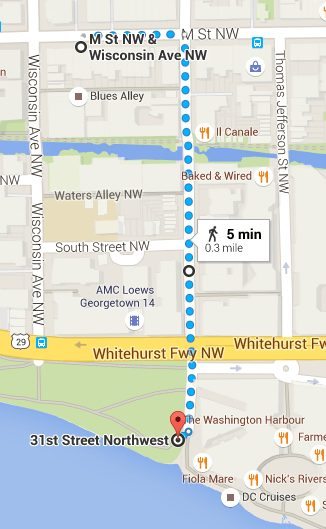 How to get to Georgetown Waterfront 