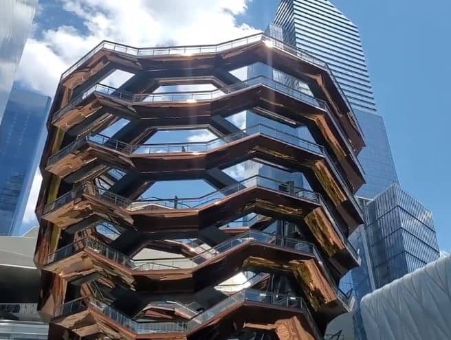 The vessel in Hudson Yards