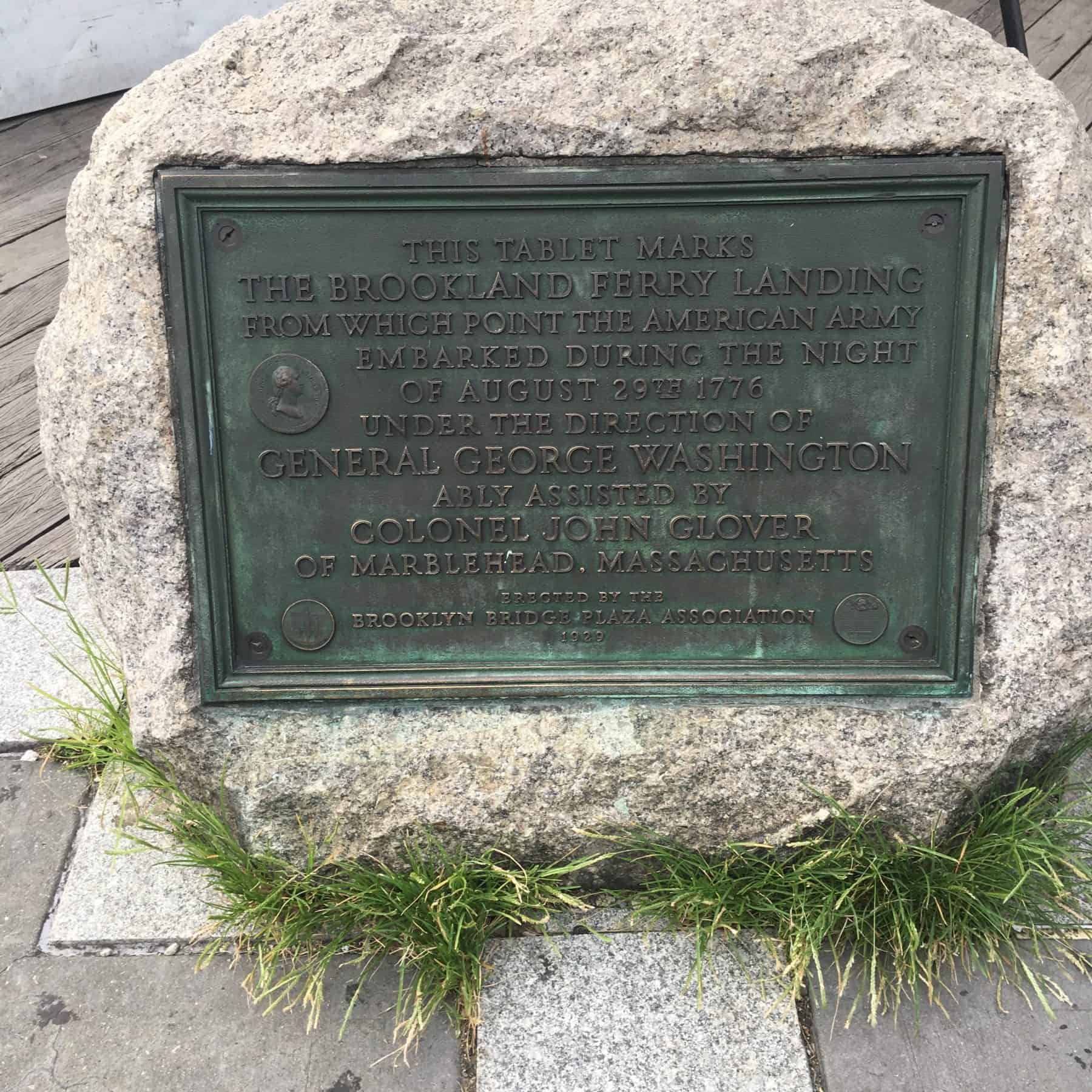 Evacuation Plaque at Fulton Ferry Landing