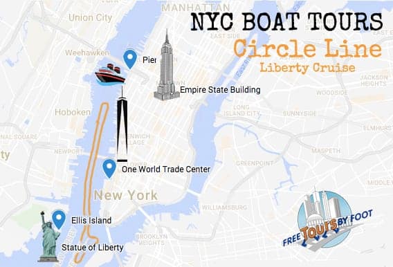 Circle Line Liberty Cruise Route Map
