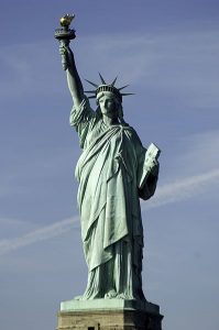 The Statue of Liberty. Image Source: Wikimedia user Dominique James on November 7th, 2009.