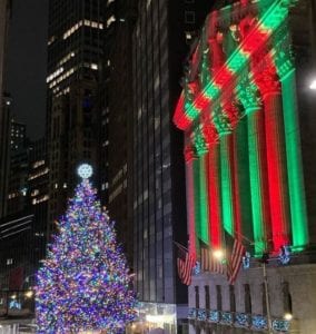 Stock Exchange Christmas Tree