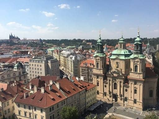 View of Prague from Astronomical Clock Observation Deck
