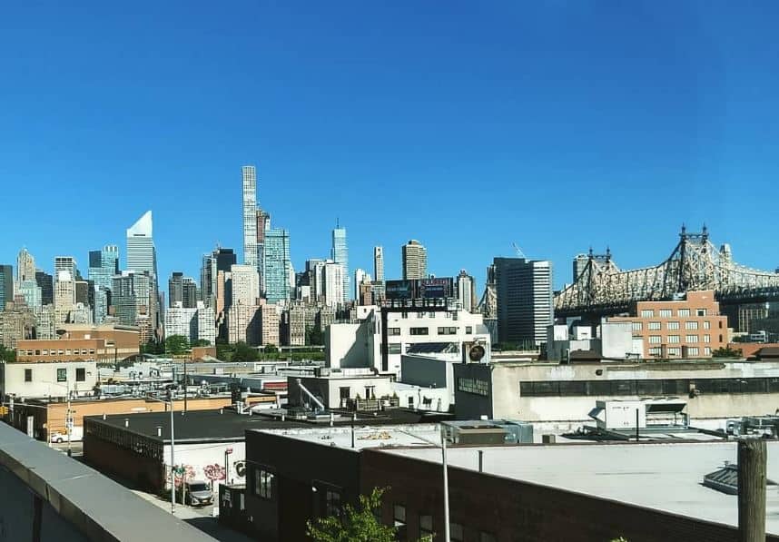 view from the roof of the Local NYC hostel