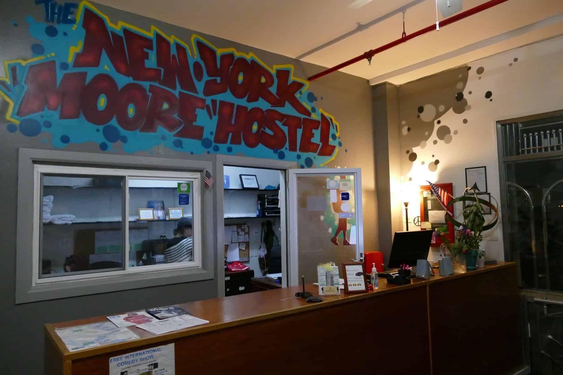 NY Moore Hostel check in