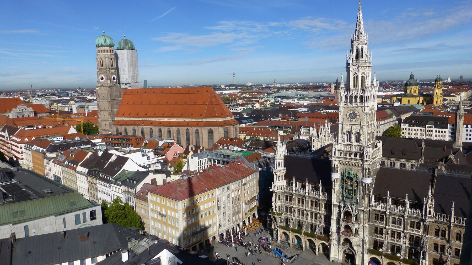 Munich from above. Image source: Pixabay user flyupmike.