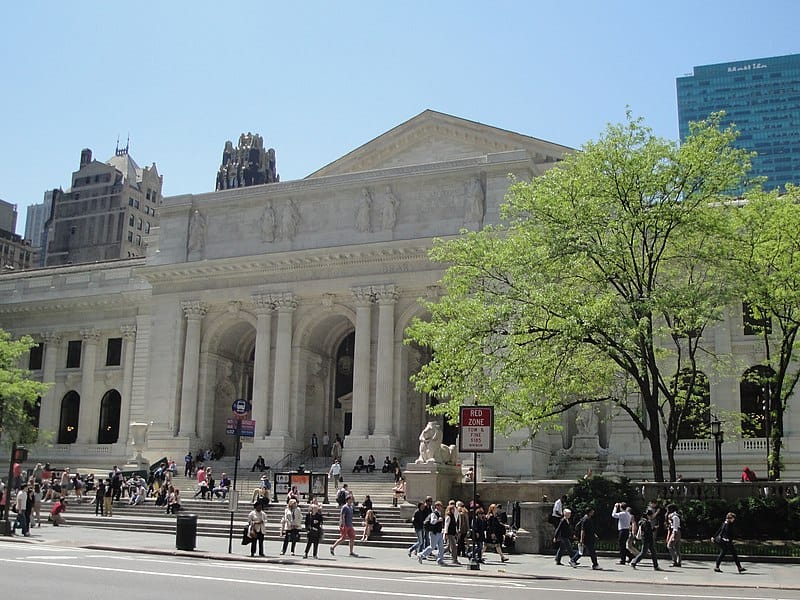 The Stephen A. Schwarzman Building of the New York Public Library, more widely known as the Main Branch or simply as 