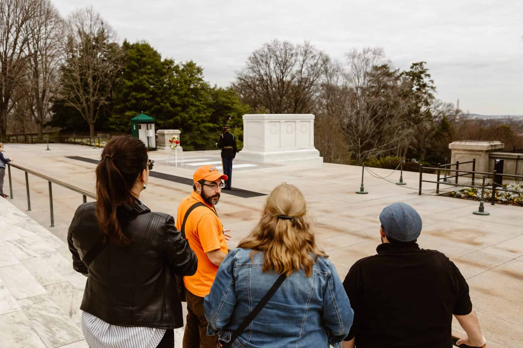 Watching the Changing of the Guard Ceremony at the Tomb of the Unknowns