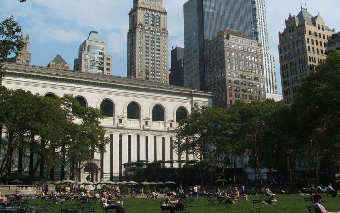 bryant park and the library