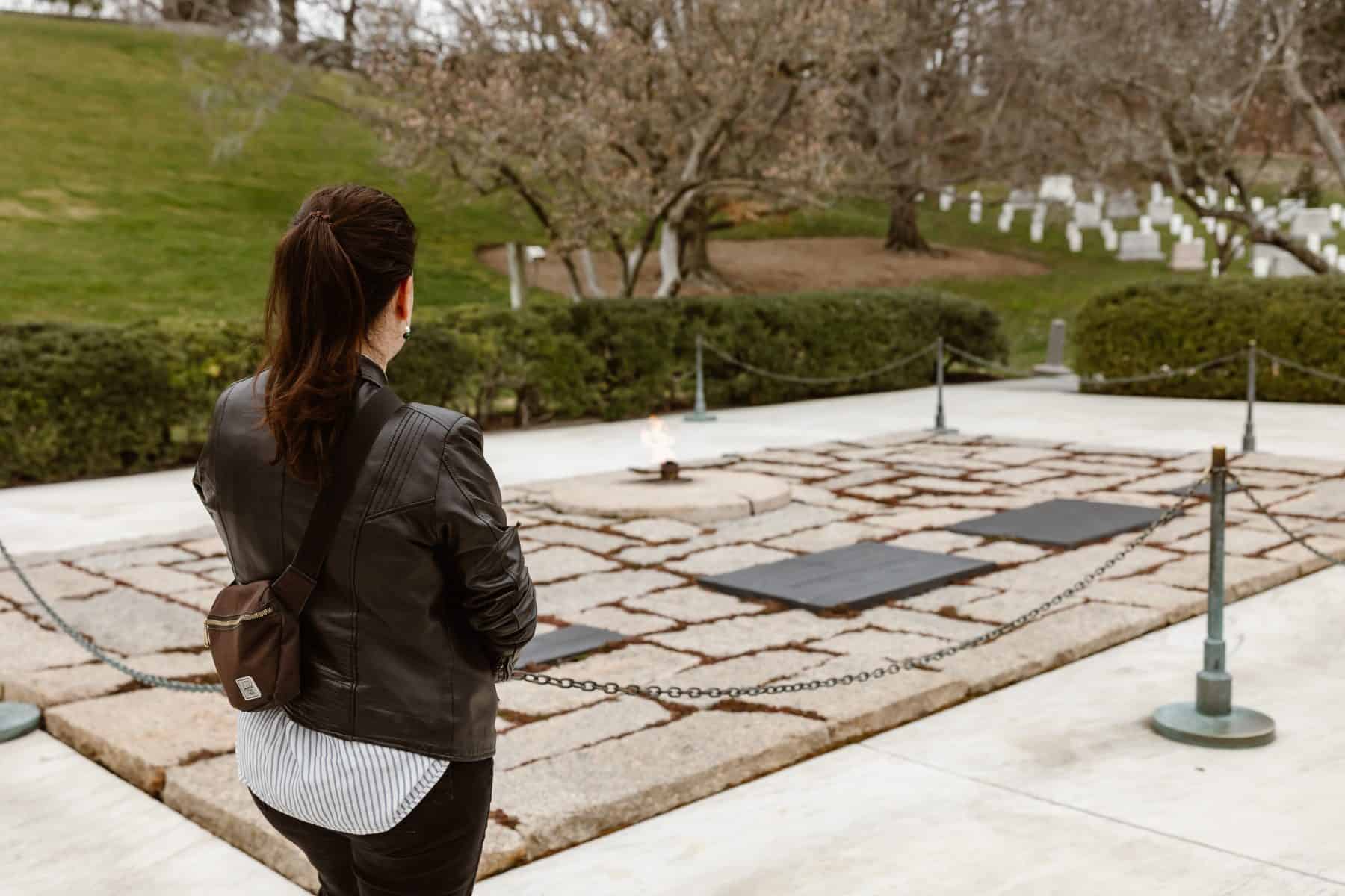 Silence is required at the Kennedy Memorials