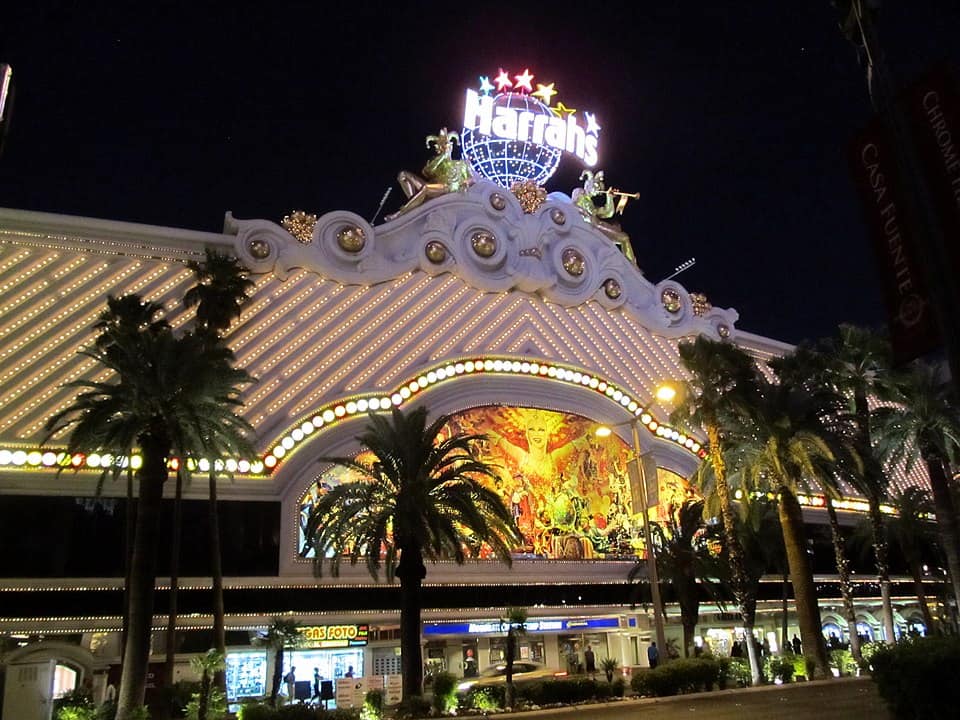 Harrah's Las Vegas façade along the Las Vegas Strip.