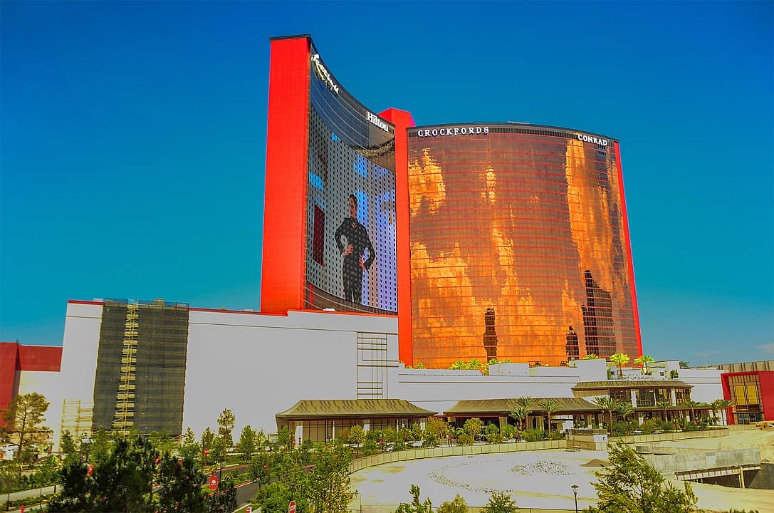 Resorts World, Las Vegas hotel tower.