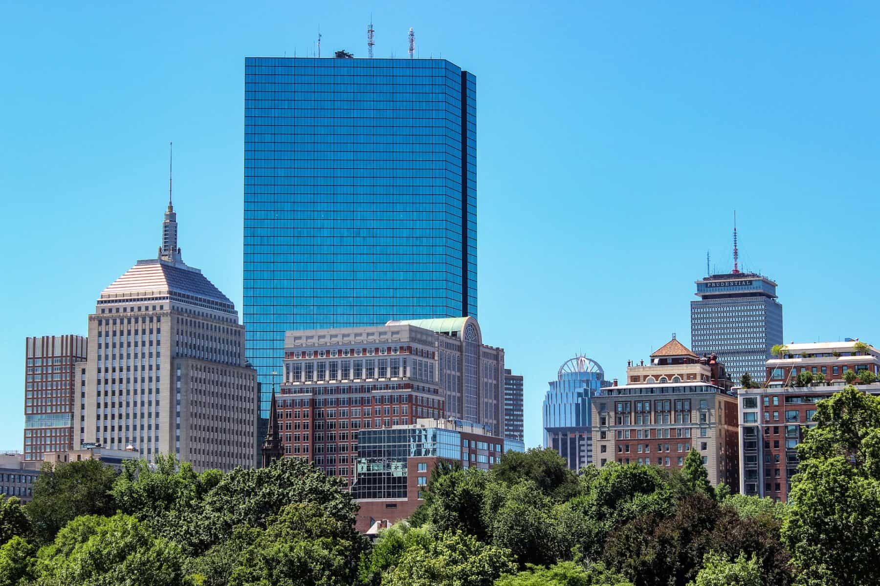 Boston skyline view of Back Bay. Image Source: Pixabay user Oscar.