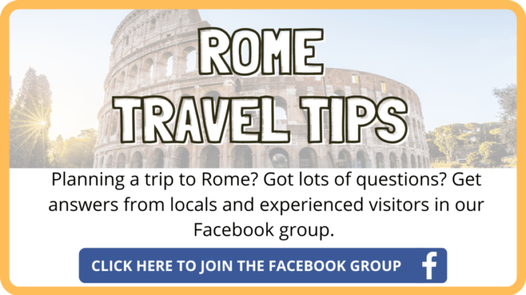 Rome Travel Tips Facebook Group