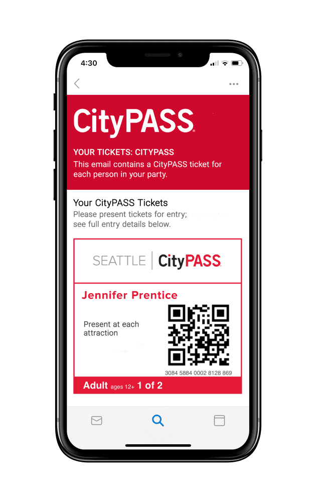 Seattle CityPASS® Mobile Ticket. Image Source: ©CityPASS®