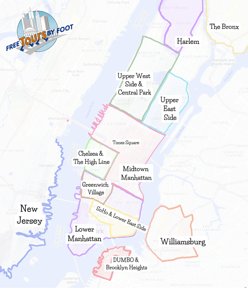 map of NYC neighborhoods