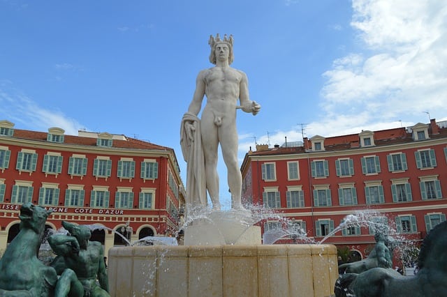 The Apollo Statue in Place Massena Square. Image source: Pixabay user Oleg Ilyushin.