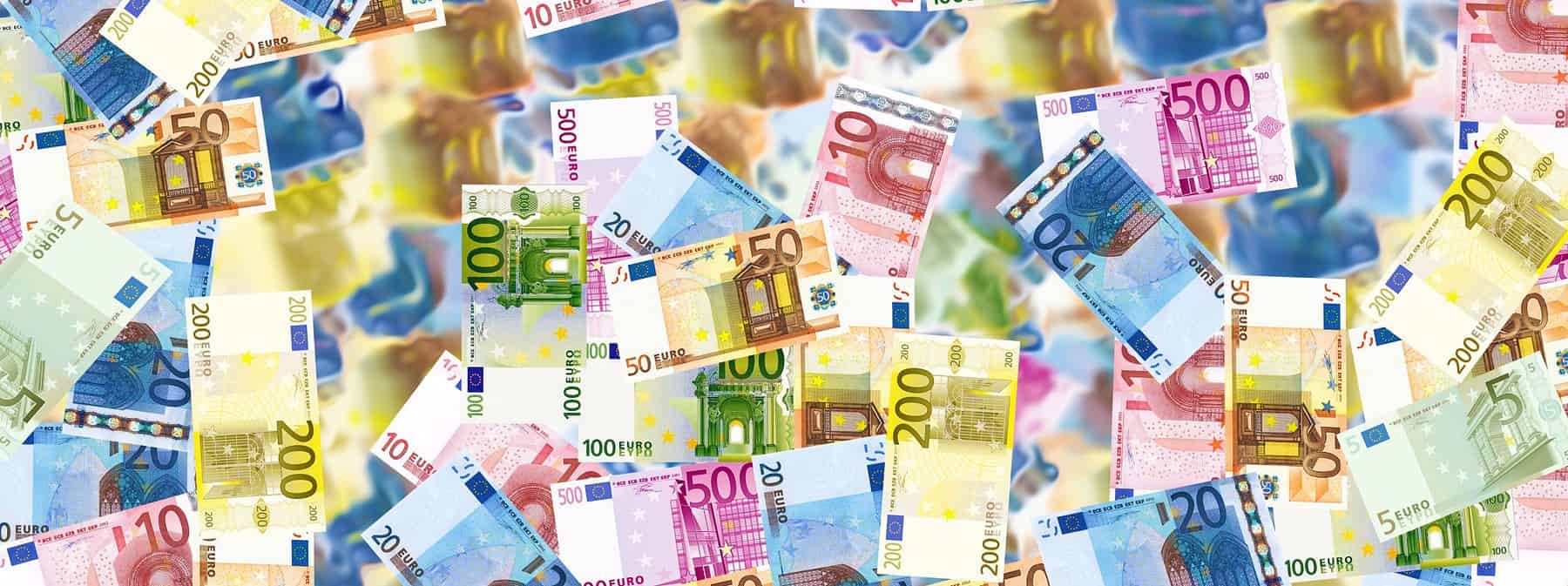 A collection of Euro bills. Image source: Pixabay user Angelo Luca Iannaccone.