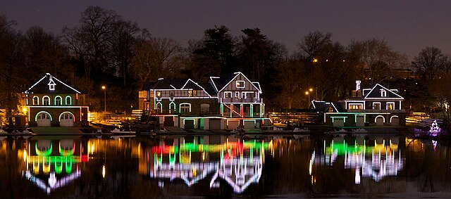 Boathouse Row (East) Holiday Lights