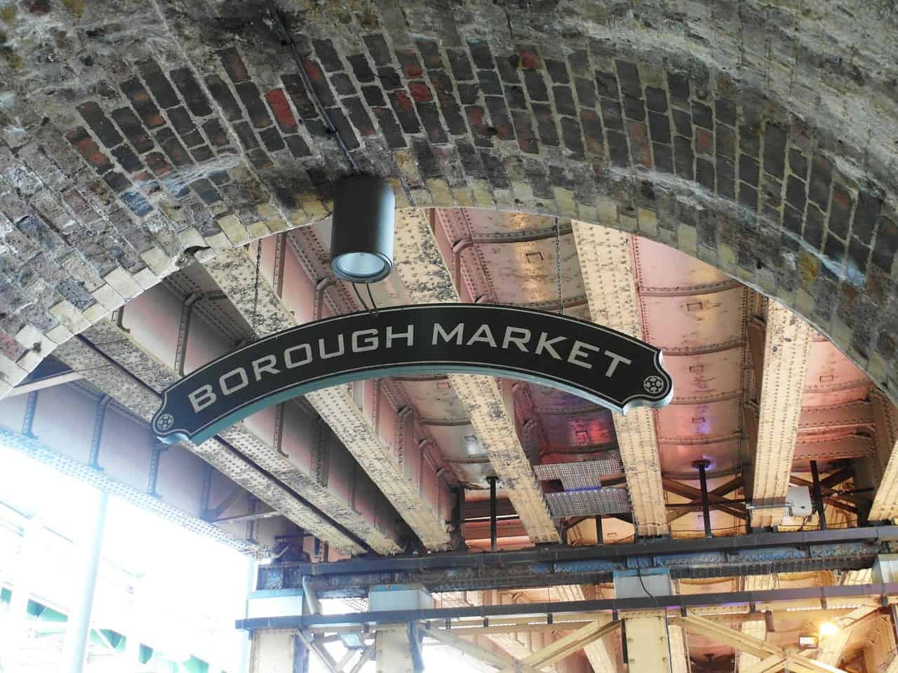 The Borough Market is one of the best spots to find food in London. Image source: Pixabay user hjjeon.