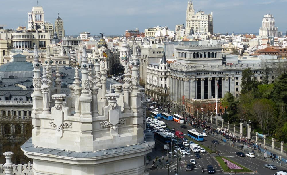 A bird's eye view of Madrid. Image source: Pixabay user falco.