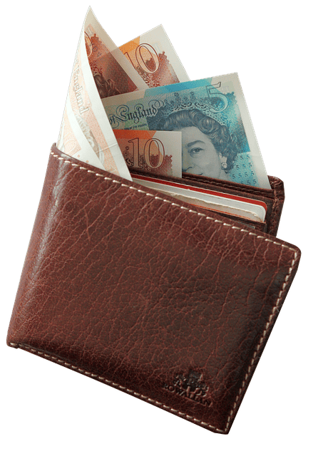 A wallet filled with pound sterling banknotes. Image source: Pixabay user Davie Bicker.