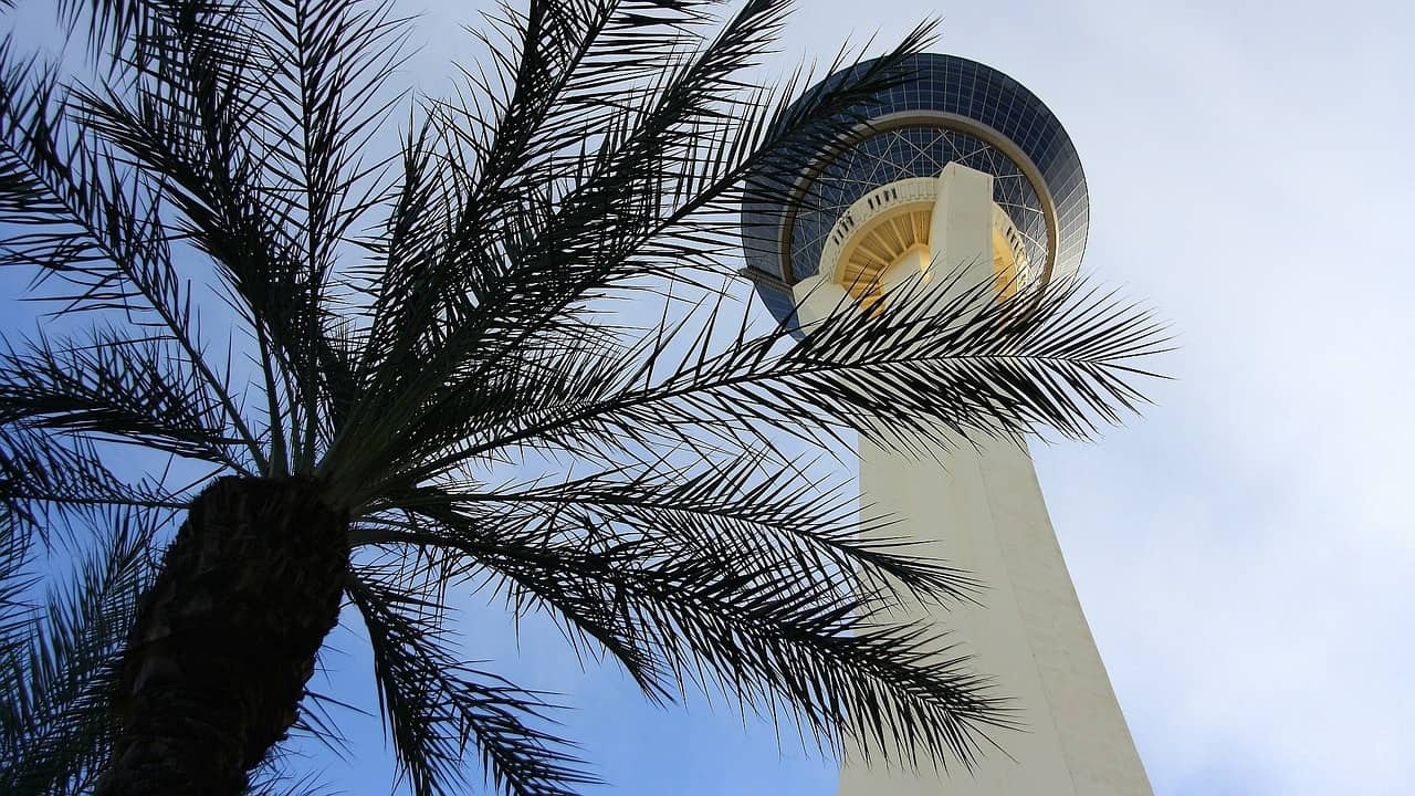 The Stratosphere Tower in Las Vegas: Image source: Pixabay user Rudi Nockewel.