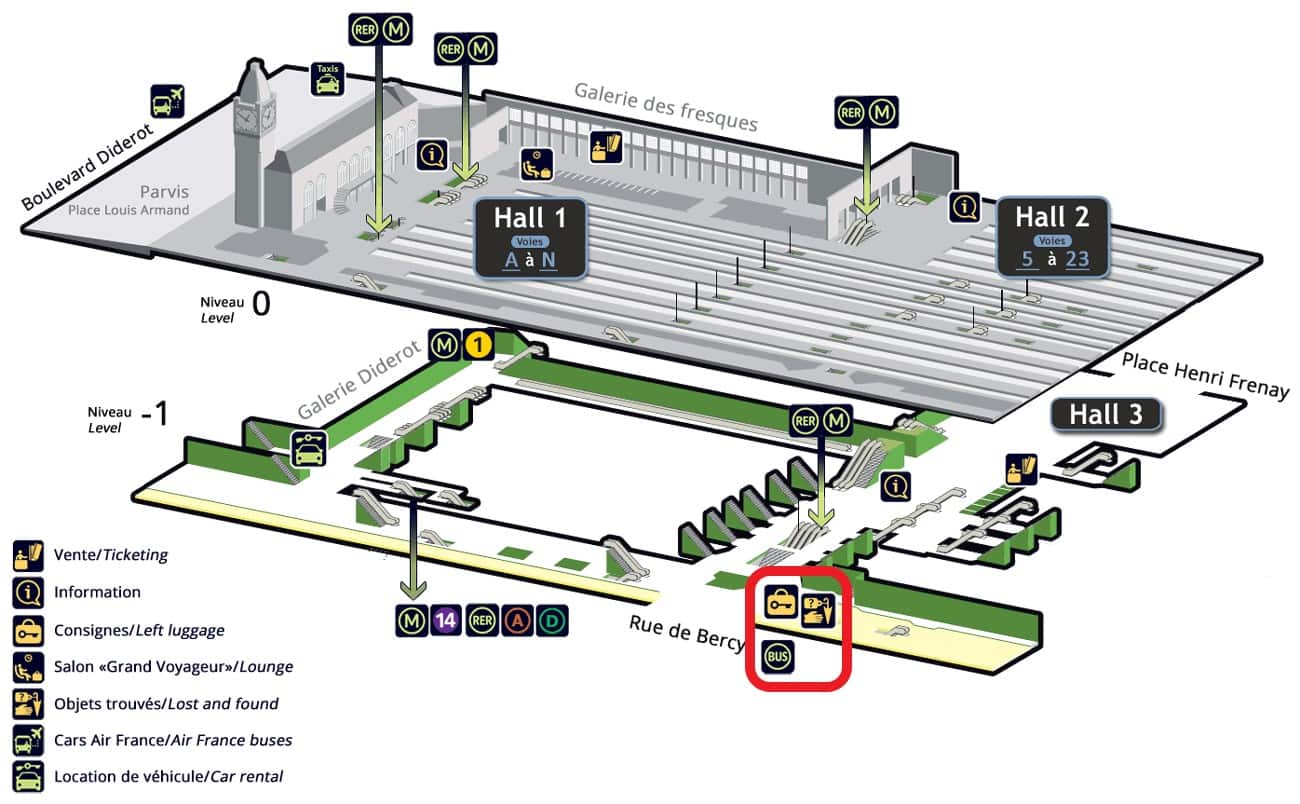 Luggage Storage in Paris Train Stations