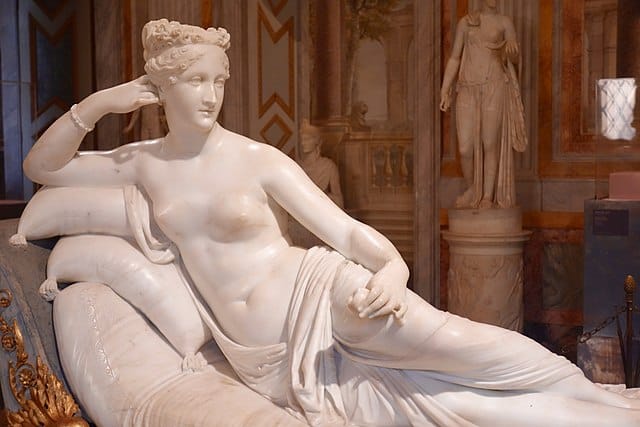 Pauline Bonaparte as Venus Victrix by Canova