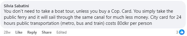 canal tour copenhagen cost