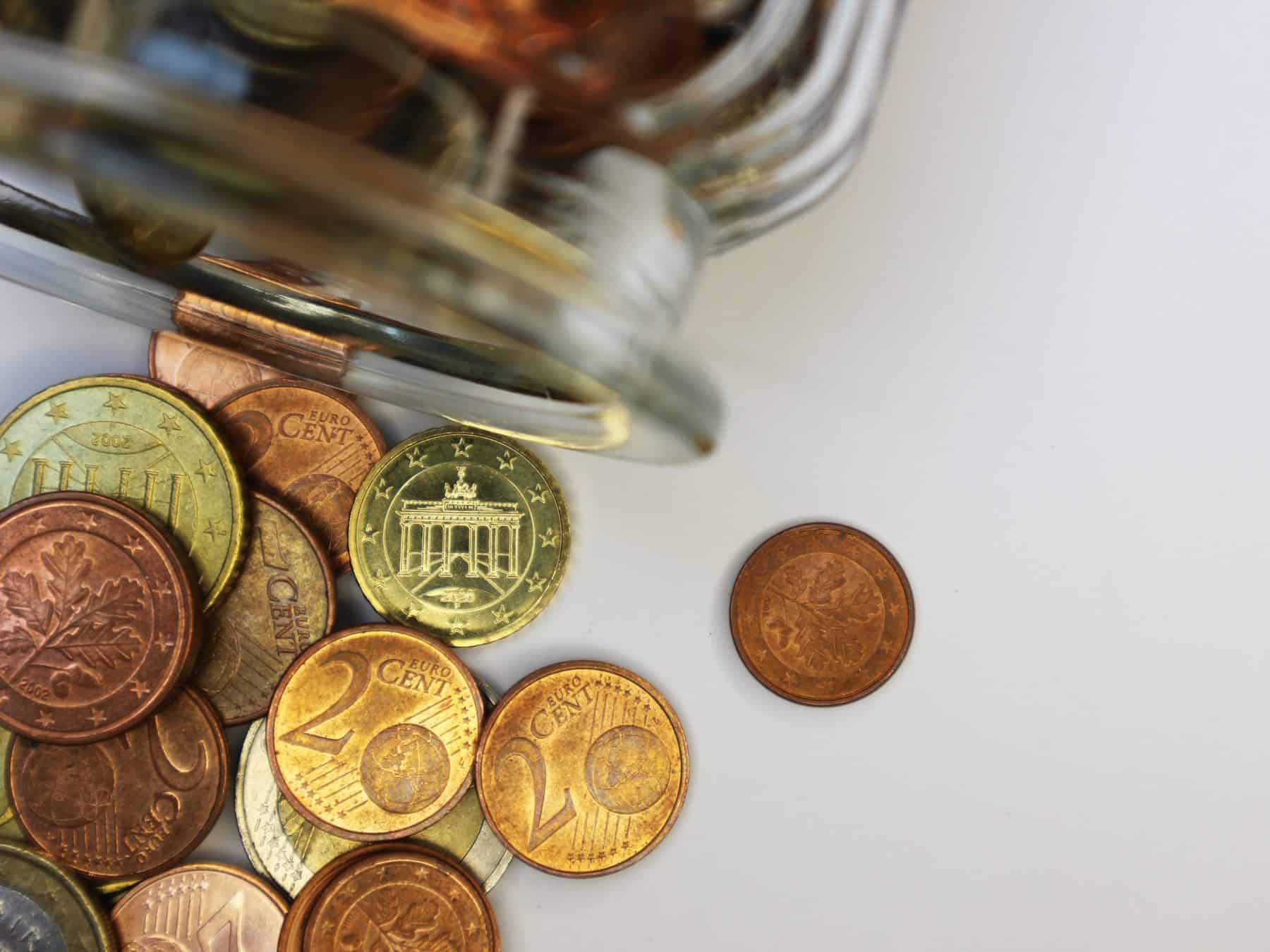 A collection of euro coins, Image source Roman Wimmers, free to use under the Unsplash License