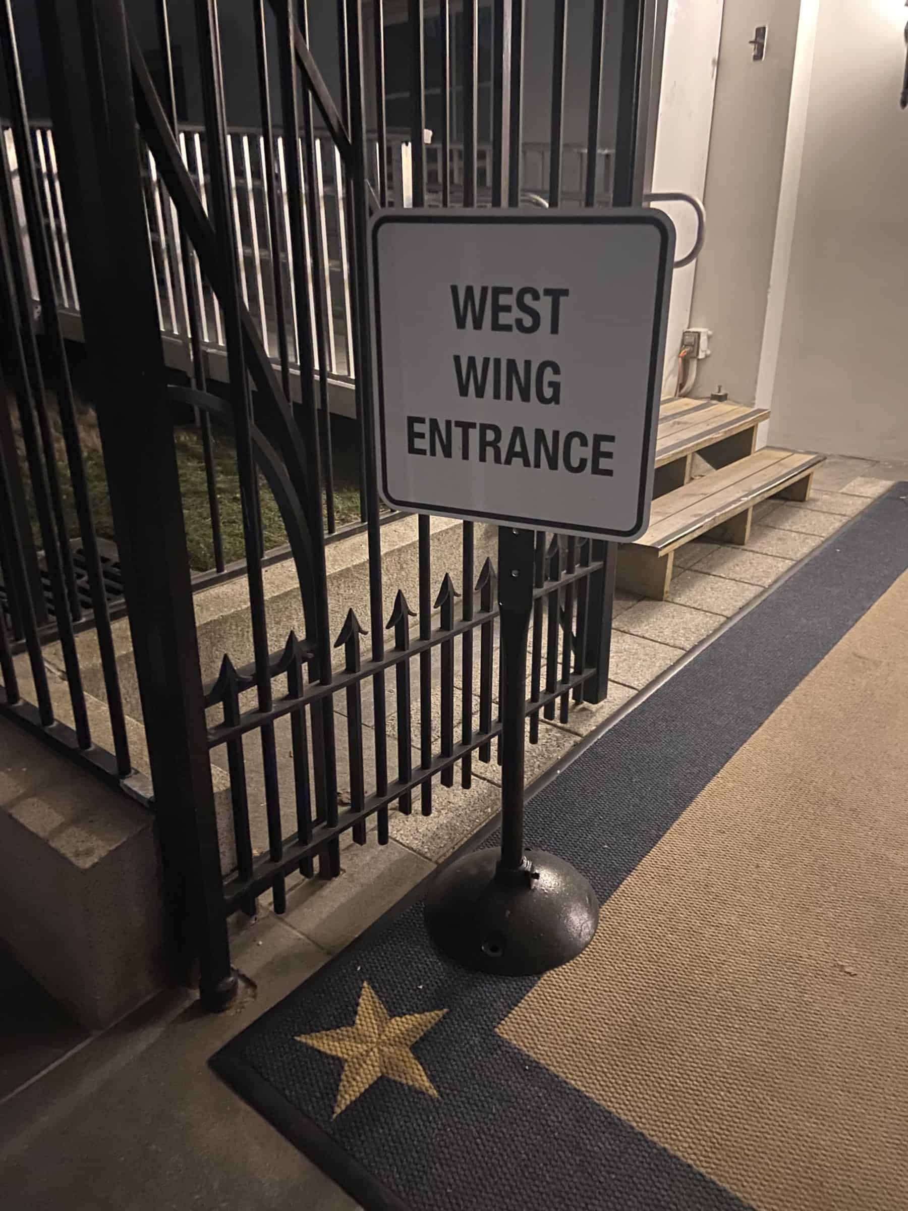 west wing tour guidelines