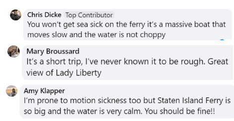 staten island ferry tourist