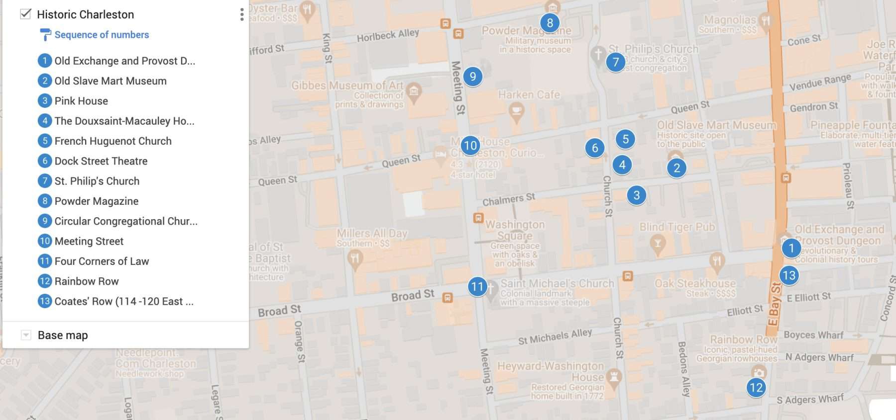 Tourist printable map of charleston 60 photos - Arptravels.com