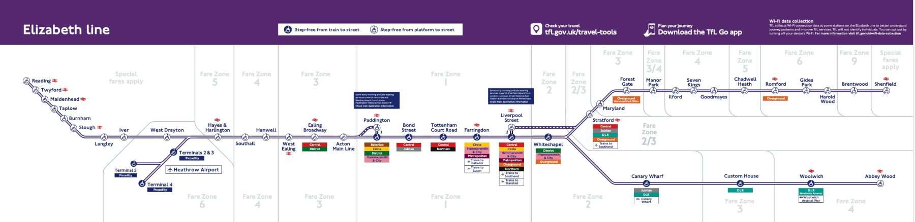Elizabeth Line Map