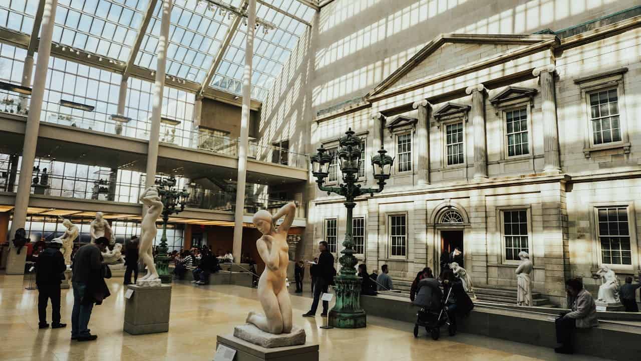 The Sculpture Courtyard at the Metropolitan Museum of Art