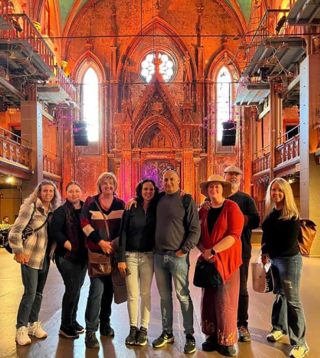 One of our tour groups inside of the ornate Angel Orensanz Foundation on the Lower East Side of Manhattan