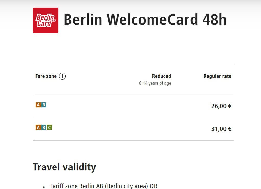 Berlin Welcome Card 