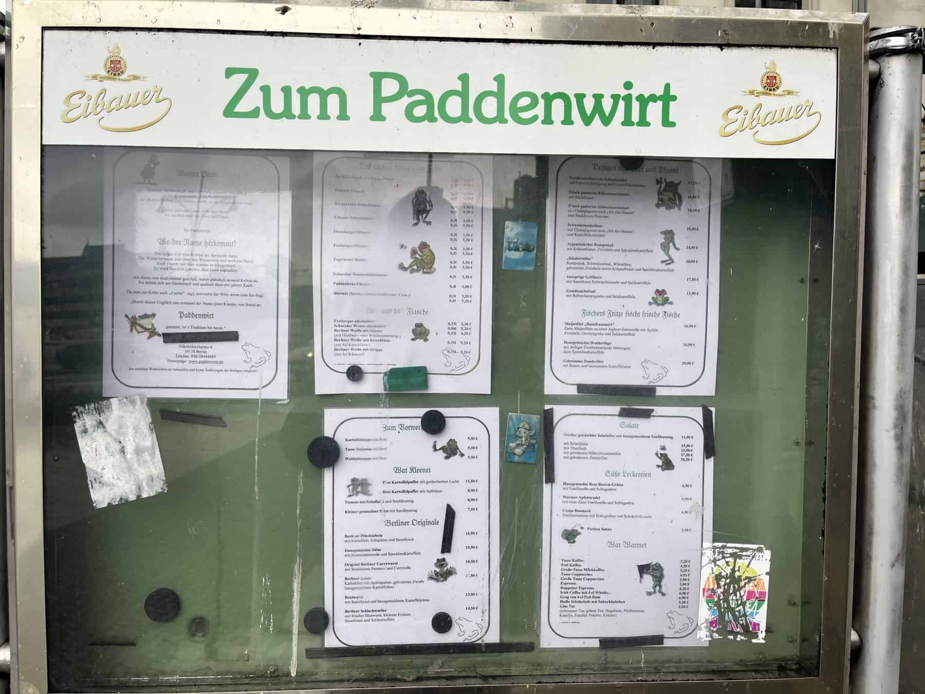 Zum Paddenwirt Restaurant Nikolaiviertel